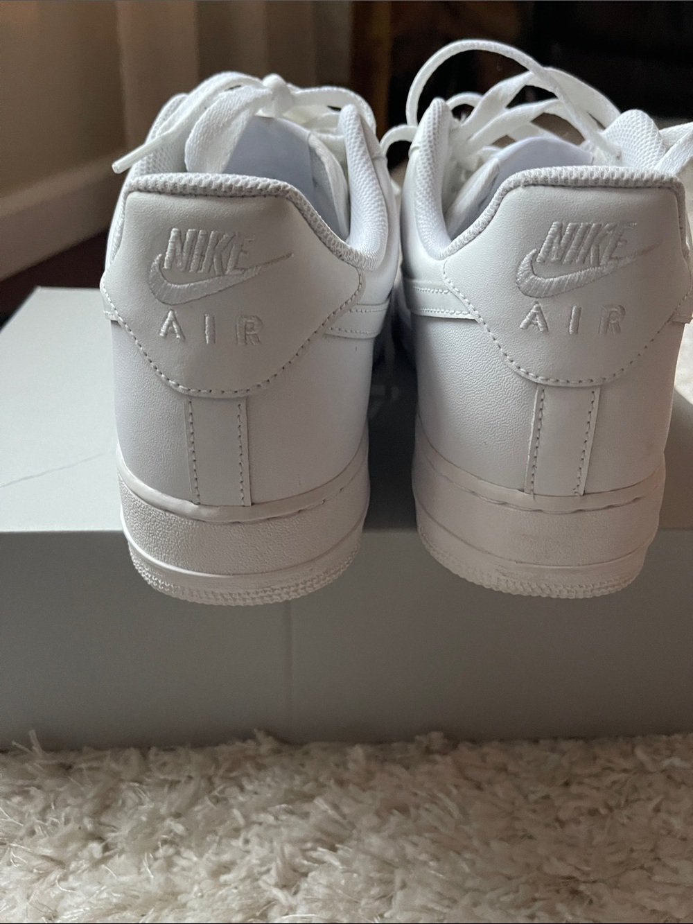 Nike Air Force 1 Low - All White Men's Sneakers - Picture 5 of 6